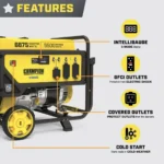 Champion 5500 Watt Portable Generator with CO Shield - Image 2