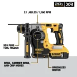 DeWalt brushless SDS Plus hammer drill with XR battery system